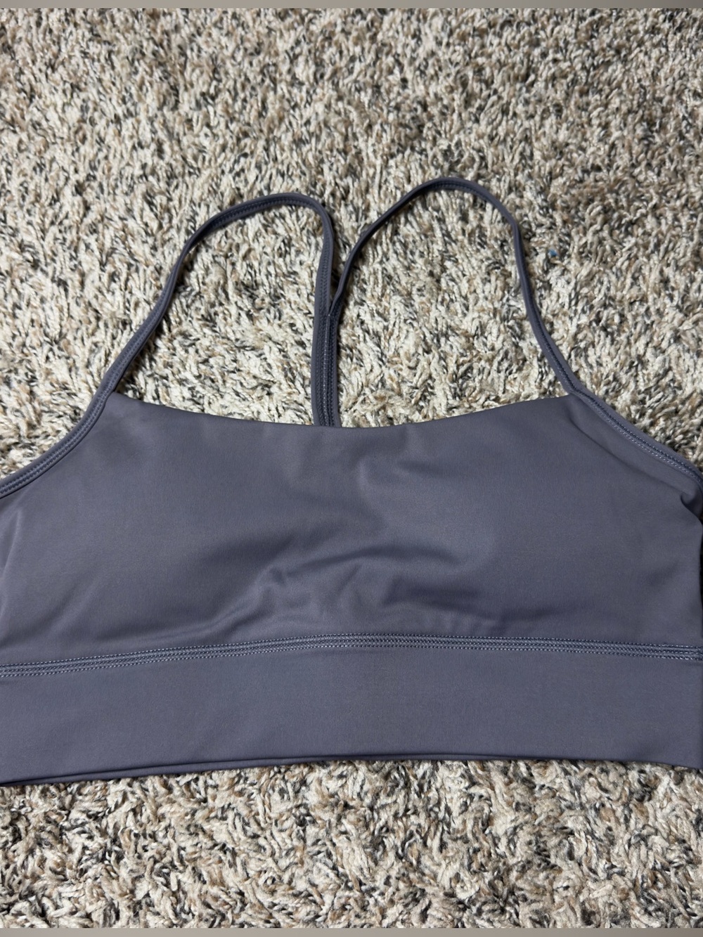 Lululemon Gray Y Sports Bra Size 8